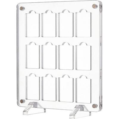 1set Acrylic Display Stands Game Card Storage Clear Finish Product: 12.4x4.9x14.85cm