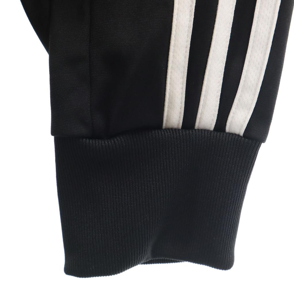 adidas Track jacket Setup M black Jersey with tricot lining and 3 stripes Men's Used