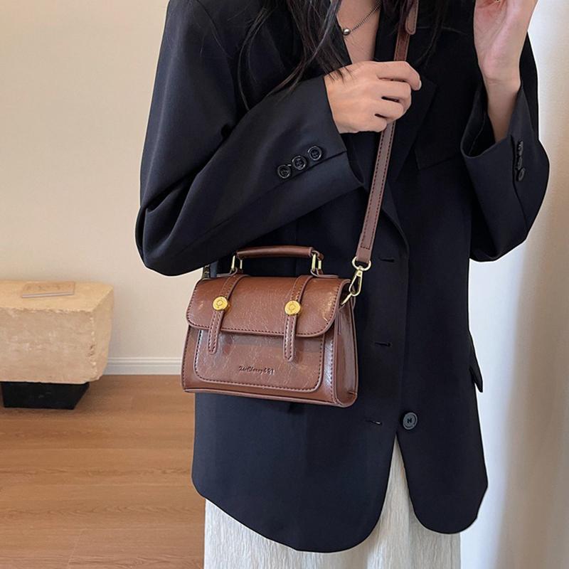 2024 New Trendy Textured Retro Bags for Women, Popular and Versatile Crossbody Bags, Fashionable and Stylish Small Square Bags