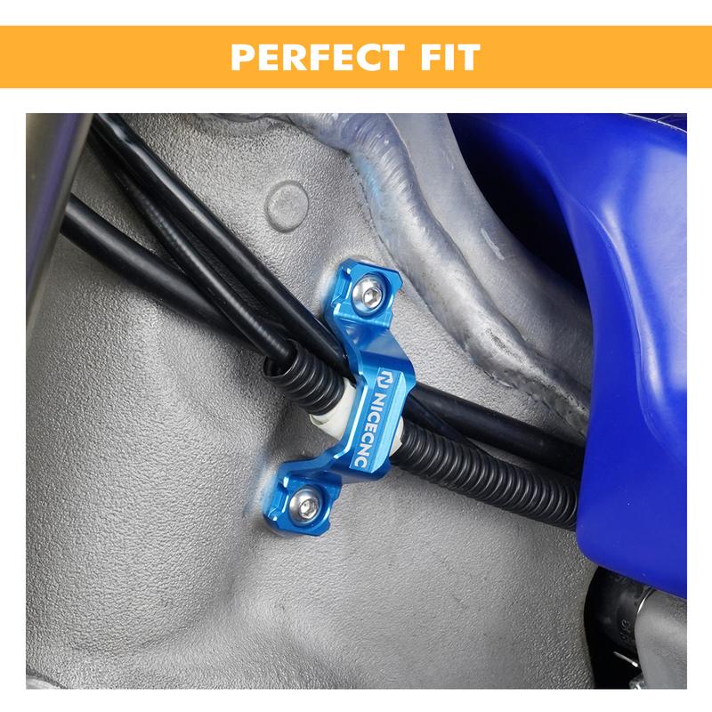 NICECNC Yamaha  YZ125 YZ250 2005-2024 Motorcycle Brake Line Hose Clamp Holder For Yamaha YZ125X 2020-2023 YZ250X 2016-2023