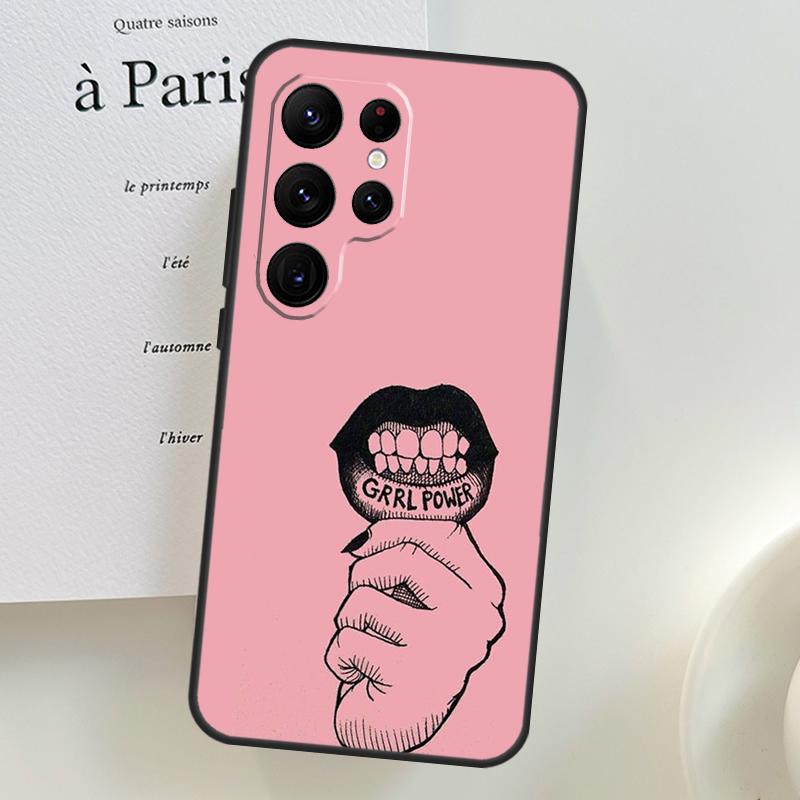 Feminist Girl Power Women Case For Samsung Galaxy S26 Ultra S25 S24 S23 S22 S21 S10 Plus S20 FE S25 Ultra Phone Cover
