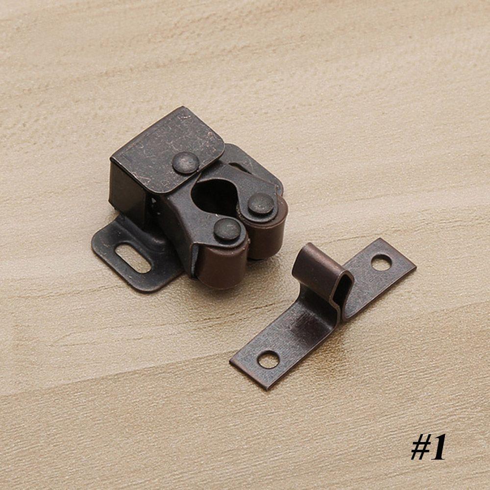2SET Wardrobe Screws Hardware Magnet Closer Damper Buffer Cabinet Catches Door Stopper