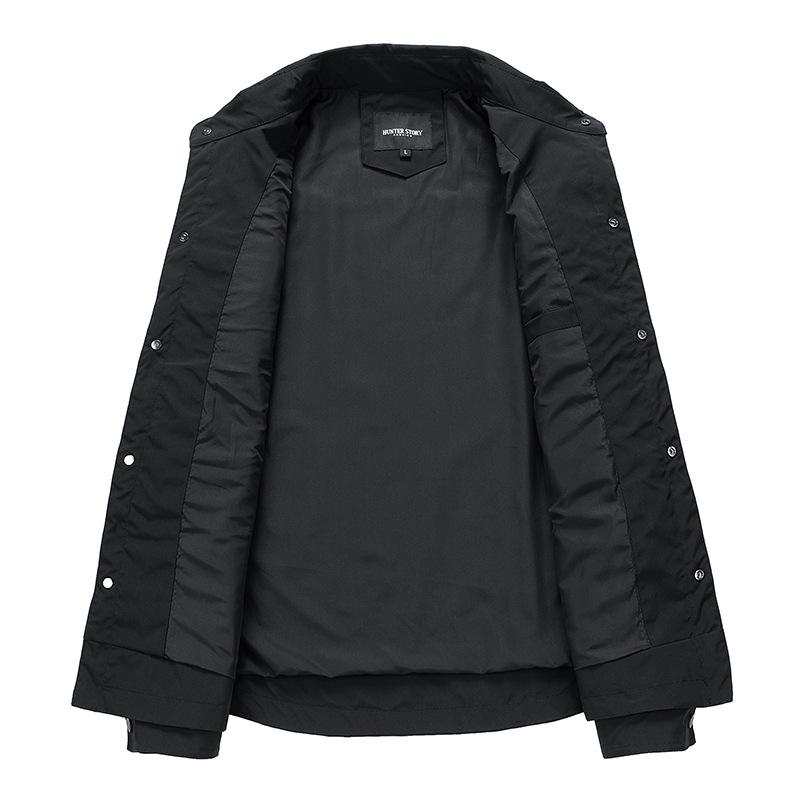 Мужская весенне-осенняя повседневная ветровка, куртка-карго, легкая военная куртка-бомбер, пальто для мужчин, рубашка на пуговицах, куртка с карманом