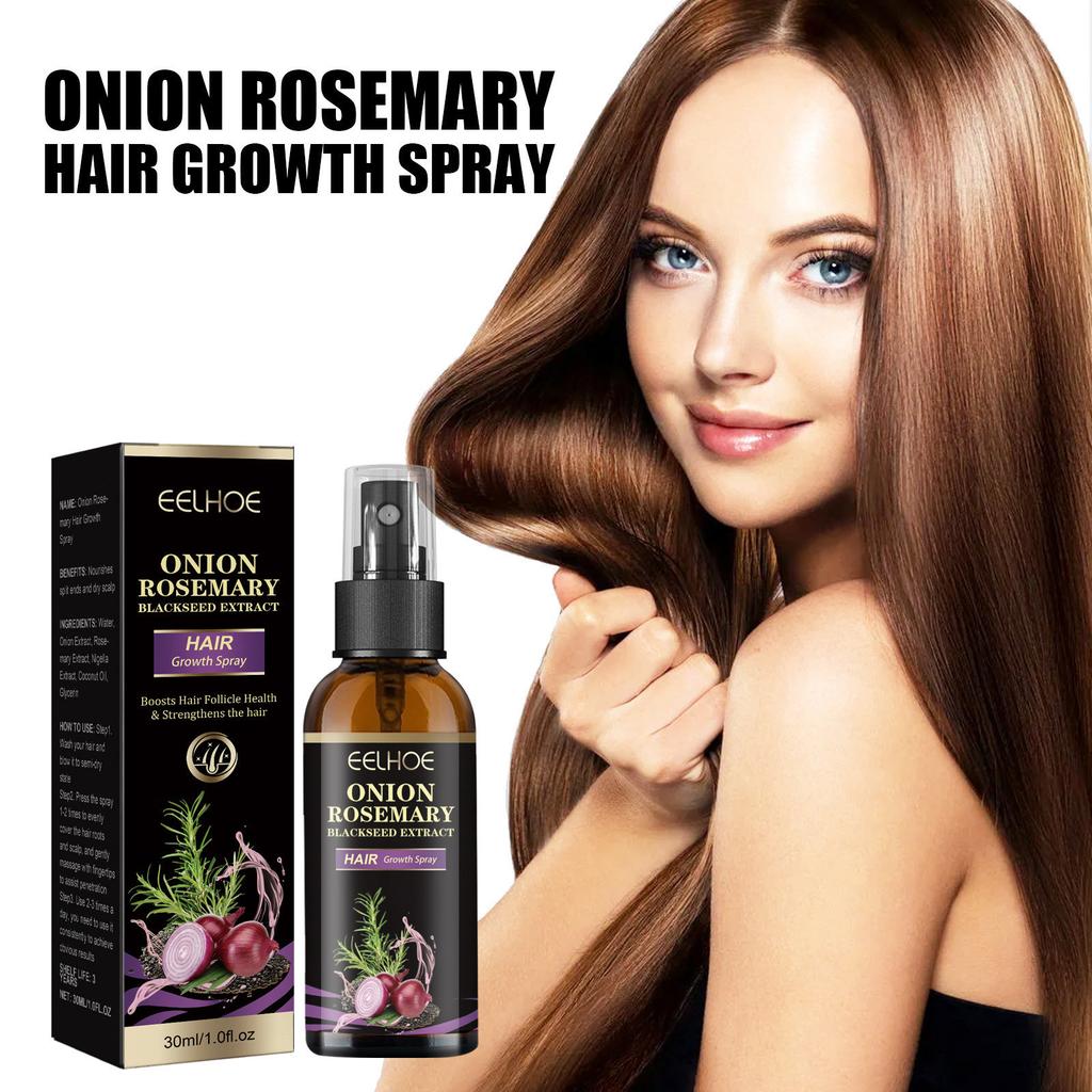 Onion Rosemary Hair Spray Nourishing Scalp Smooth Shine Hair Care Mist