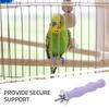 14Cm Eco Friendly Natural Wood Bird Perch Sand Texture Foot Exercise Stand for Parakeets Cockatoos Conures Relieves Boredom