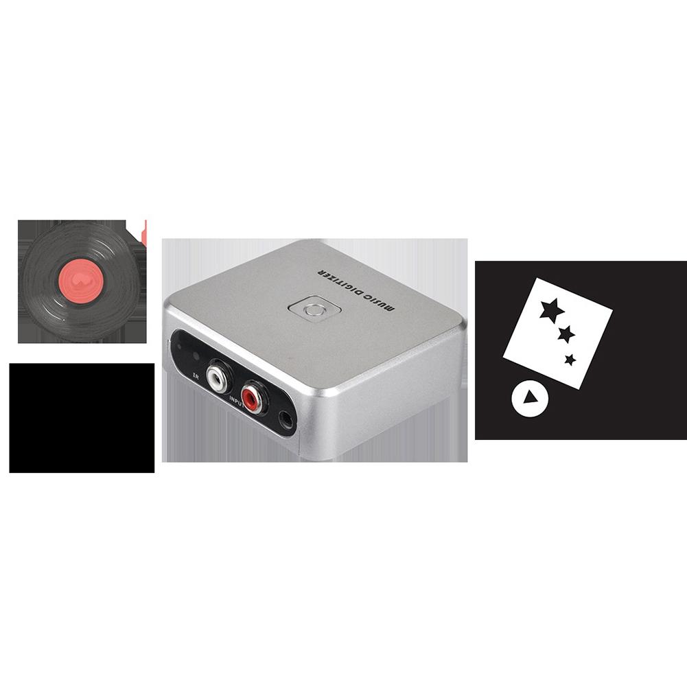Music Digitizer Audio Capture Recorder Box Convert Old Analog Music to MP3 Support USB Drive or SD Card