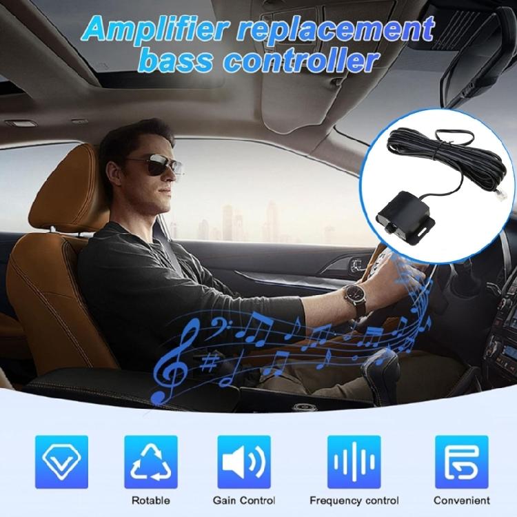 Настольное крепление для регулировки громкости автомобильных усилителей, ручка баса с двойной регулировкой, пульт дистанционного управления эквалайзером автомобильного сабвуфера