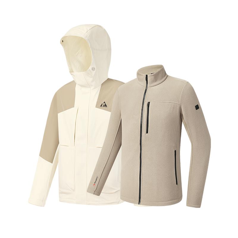 Fila Explorer Съемная куртка 3-в-1 с капюшоном, теплая, приятная к коже, на молнии, с длинным рукавом, мужские куртки A11M547702F-IV