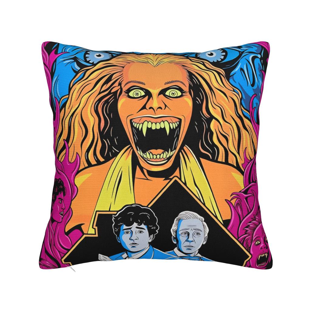 Horror Film Frighteds Nights Pillow Cover Funny Pillow Case For Living Room Bed Chair Comfy Cushion Cover Birthday Present