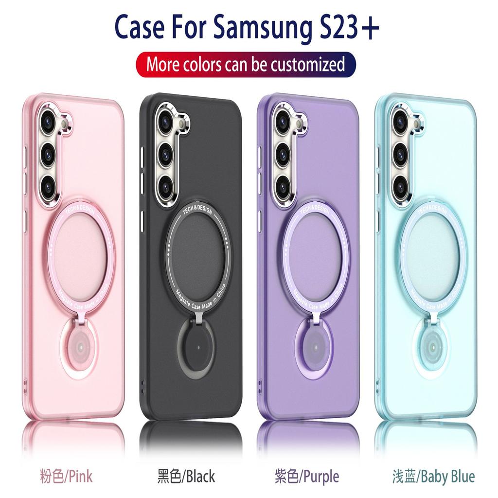 Применимо для Samsung S25ultra невидимый держатель магнитное крепление Apple s23plus опорная поворотная ножка чехол для мобильного телефона S26