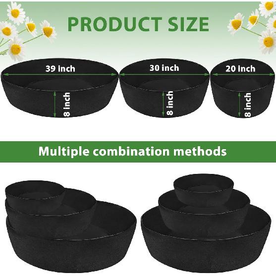 Wenfan 3-уровневая клубничная клумба из нетканого материала, приподнятая грядка, штабелируемый мешок-клумба для клубники, войлочный приподнятый контейнер для выращивания