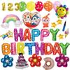 Deerzon Birthday and Anpanman Balloon Set for and 3rd Year Old Boys and with Birthday Numbers Decorations, Dokin-chan 1st, 2nd, Girls, (Dokin-chan)