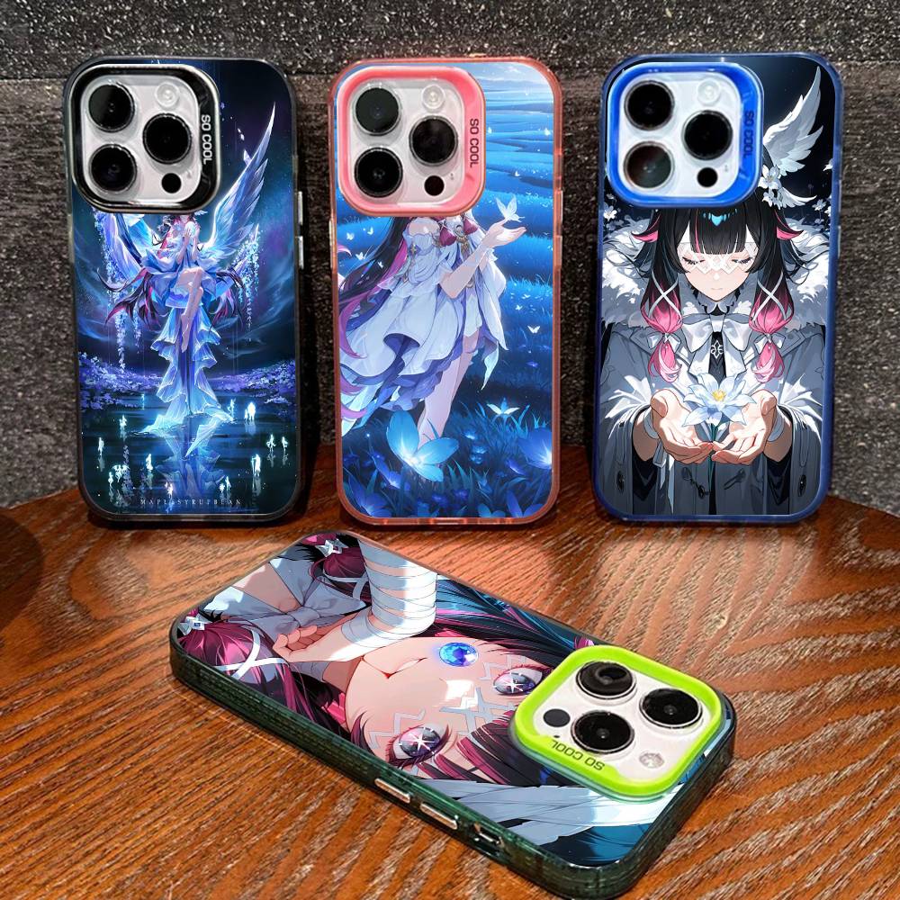 Genshin Impact Коломбина Для iPhone 17 16 15 14 13 12 11 Pro Max Plus Матовый Цветной Задний Чехол для Телефона