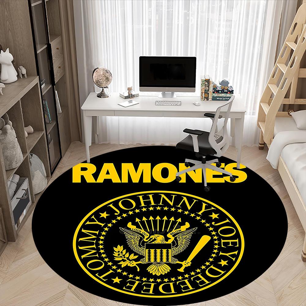 1pc Ramones Seal Office Round Area Rug, Under Office Chairs Bedroom Living Room Home Decor a1022347