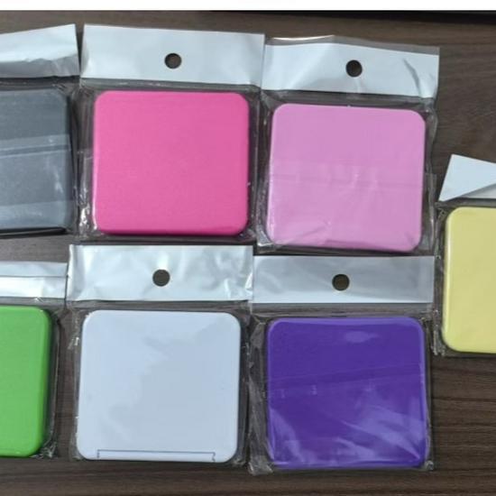 Двустороннее ручное дорожное зеркало для макияжа - Портативное откидное карманное зеркало