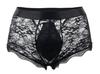 Boxer ouvert en dentelle Lacien Noire - NoGenderWear - Boxer Sexy