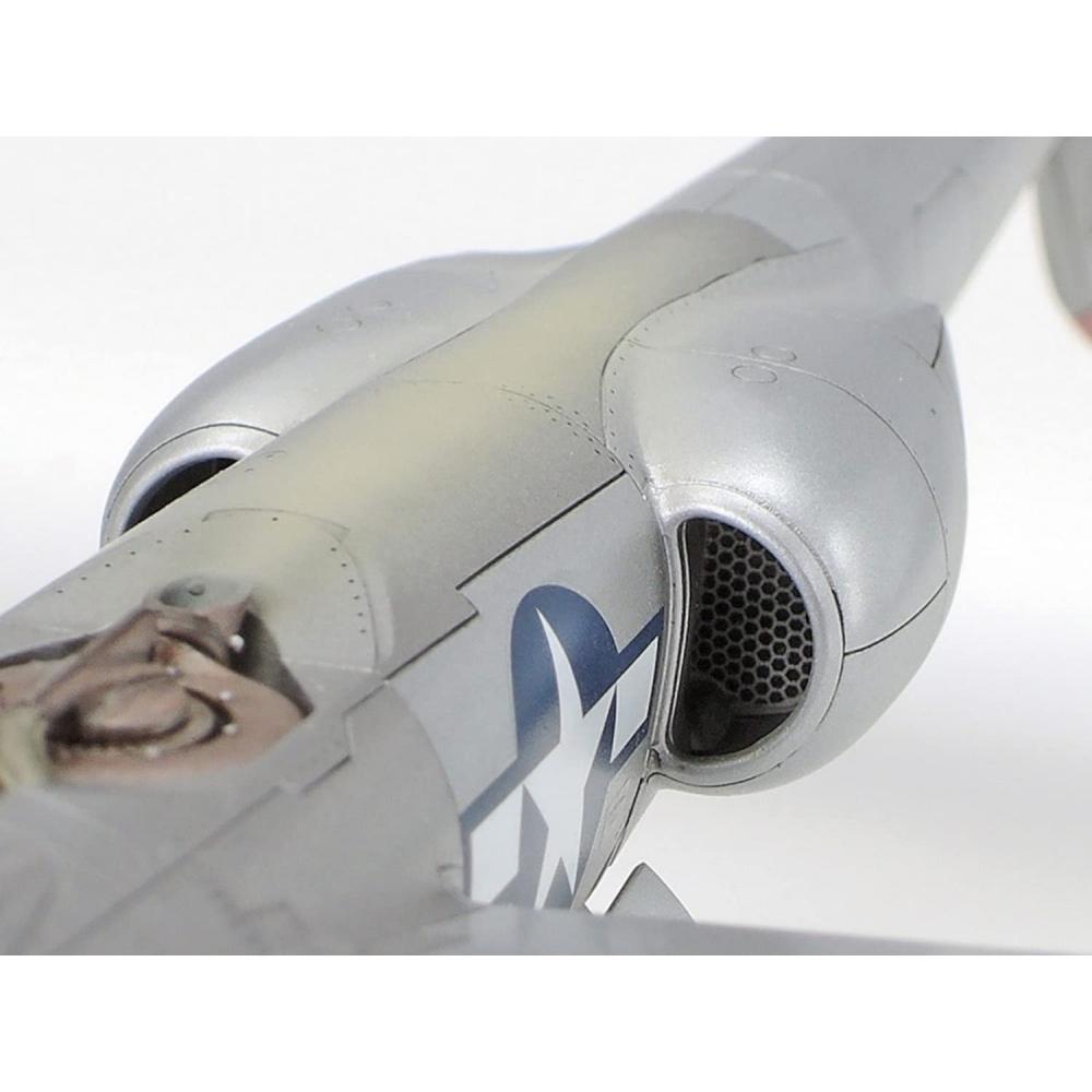 Tamiya 148 Masterpiece Series No.123 US Army Lockheed P-38J Lightning Пластиковая модель 61123 Цвет литья