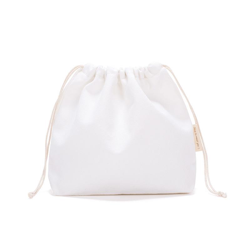 1PCS Color Drawstring Pouches Portable Gift Blank Bags For DIY Cotton Hemp Bags Jewelry Display Packaging Storage