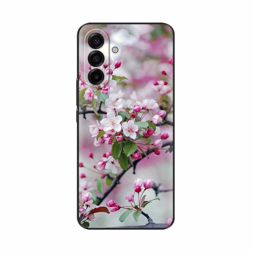 Чехол для Samsung Galaxy A17 5G Цветной Цветочный Чехол Мягкий Силиконовый Чехлы для Телефона Для Samsung A17 Чехол A 17 SamsungA17 Задняя Крышка