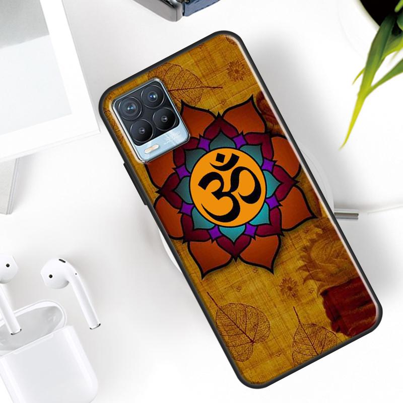 Aum Om Namaste Symbol Zen Yoga Case For Realme 15 11 Pro Plus 12 13 14 C71 C75 C55 C51 C53 C25 C63 C61 C65 C67 GT6 GT7 Pro