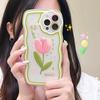 Силиконовый чехол Zhitai Tulip Flower для iPhone 12, 13 Pro и 14 Pro Max