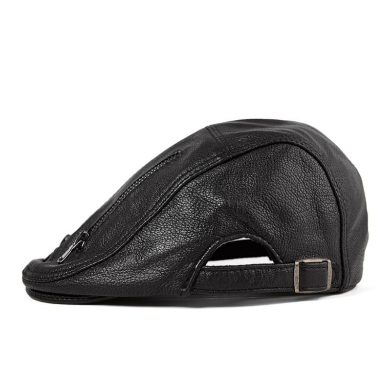 Мужская регулируемая шляпа газетчика, берет, шляпа для вождения, охоты, рыбалки, кепка из натуральной кожи, модный берет, плоская кепка