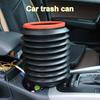 4L Car Trash Bin Foldable Large Capacity Round Automobile Telescopic Storage