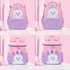 Звездный Кролик Письмо Детский Рюкзак Сумка-Ведро Дизайн Большой Вместимости Молния