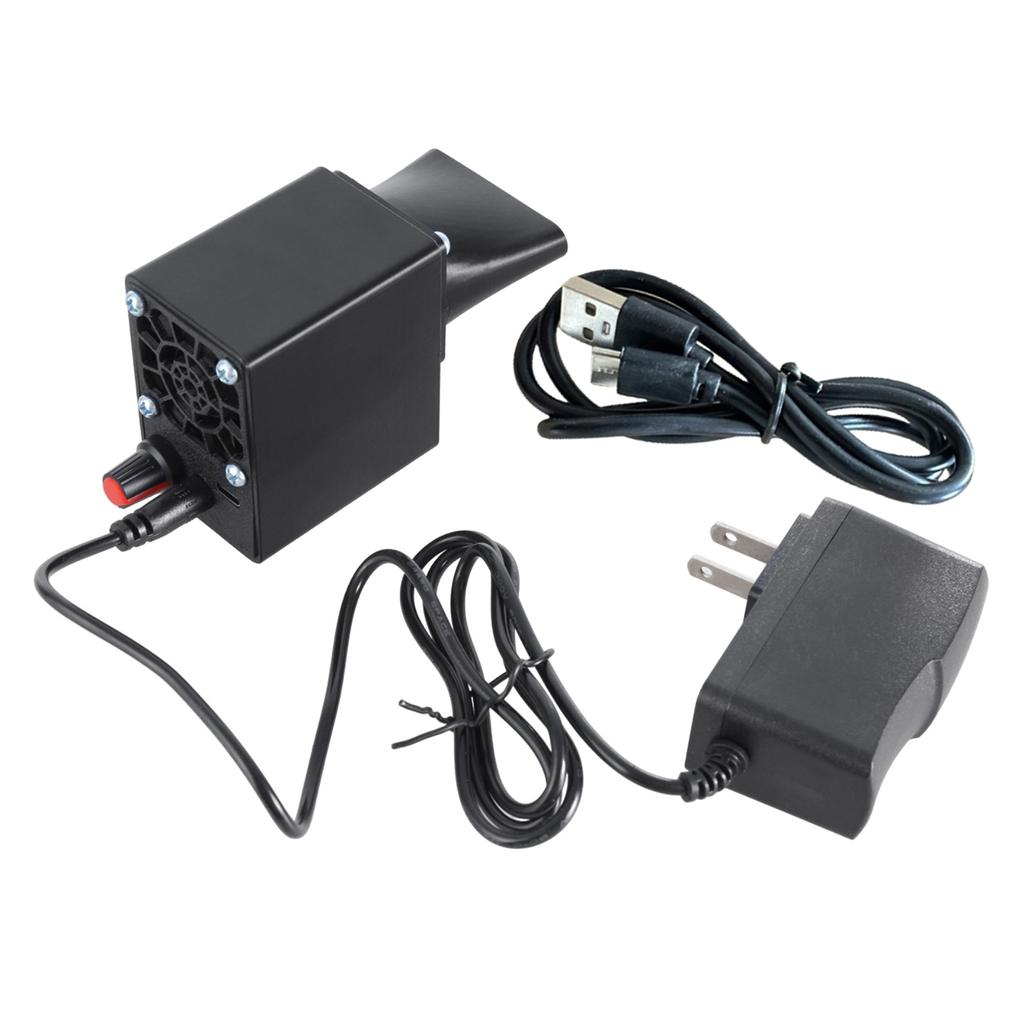 BBQ Blower Fan 12V With Variable Speed Control Suitable For Outdoor Charcoal Starter Grilling Camping Cooking Wood Stove