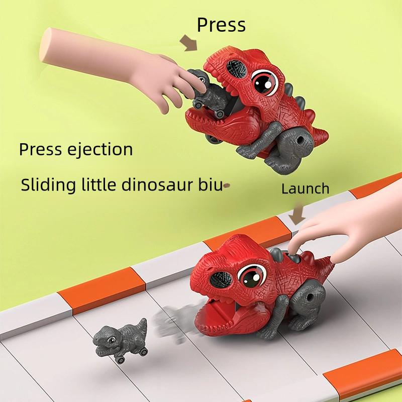 Toddler Toy Dinosaur Car Launcher King Kong Inertial Ejection Parent-child Battle Boy Gift