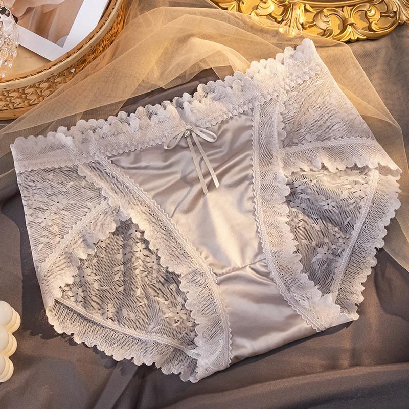 Кружевное женское нижнее белье средней посадки, дышащее и приятное к коже сексуальное нижнее белье