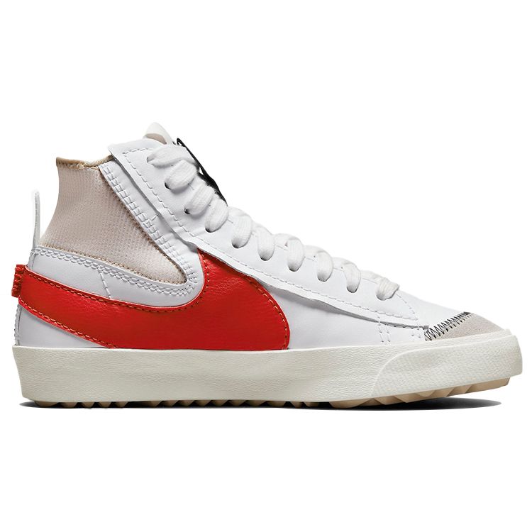 Nike Blazer Mid 77 Jumbo White Habanero Красные кроссовки унисекс из ротанга DD3111-102