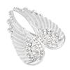 Angel Wing Brooch Pins Crystal Rhinestone Vintage Sweater Shawl Collar Dress Shirt Brooch Clips for Man Woman
