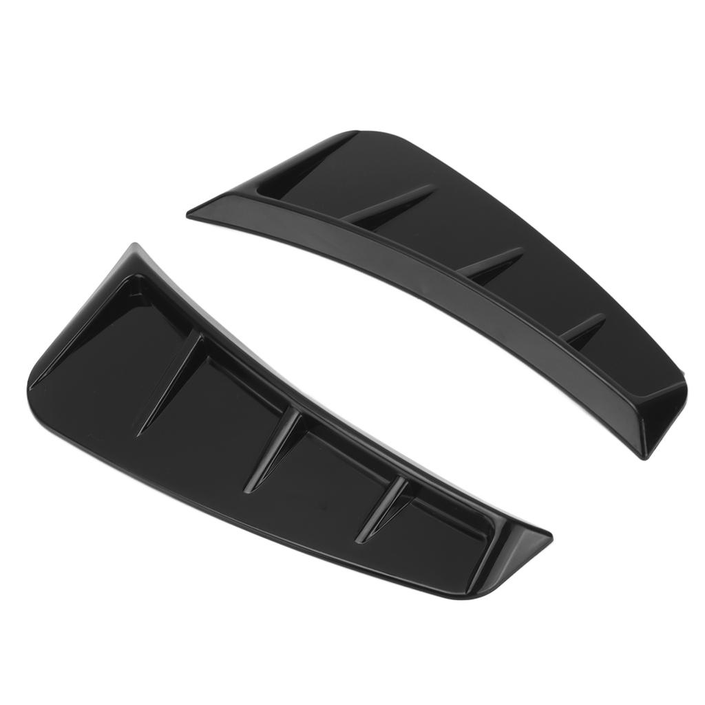 Боковые габаритные воздухозаборники, накладки на вентиляционные отверстия, отделка из АБС-пластика, глянцевый черный АБС, универсальные внешние аксессуары для автомобиля