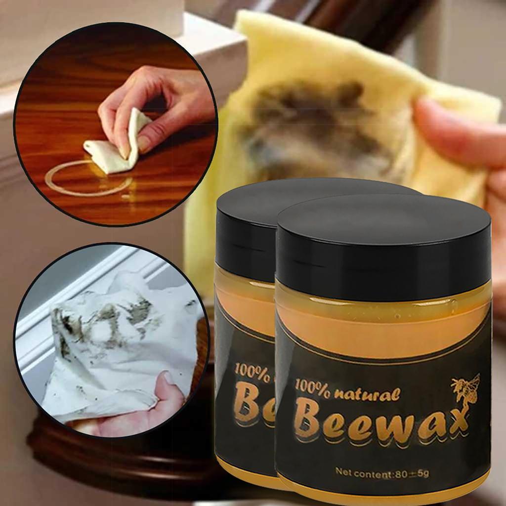Приправа для дерева, пчелиный воск, комплексное решение для ухода за мебелью, пчелиный воск для уборки дома, 2 шт.