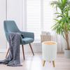 Bathroom Trash Can with Lid Dogproof Multipurpose Rubbish Bin Garbage for Guestroom