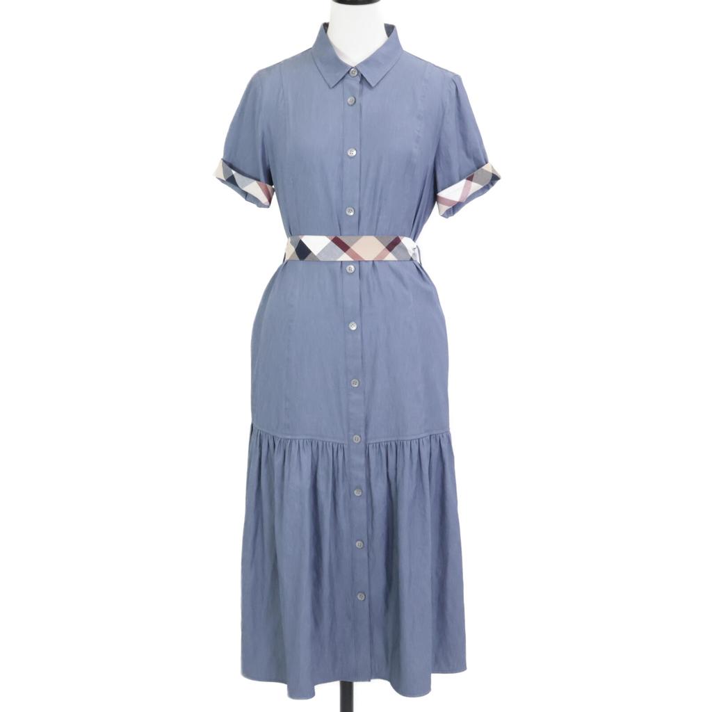 BLUE LABEL CRESTBRIDGE 24 Year Old Blue Slave Chambray Twill Dress Dress 36 blueUsed