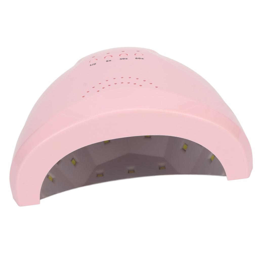 UV LED Nail Lamp Intelligent Infrared Sensor Touch Screen Pink UV Lamp Nail Dryer 100‑240V EU Plug
