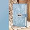 224 Pages B6 Notebook Thickened PU Leather Cover Password Book with Lock Waterproof Protecting Secrets Diary Book
