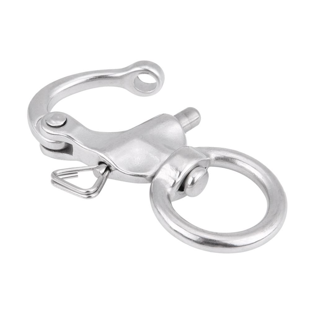 2Pcs Split Ring Pin Snap Shackle Round Brace Ring Useful Tool Round Ring Shackle Camera Straps