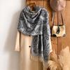 Imitation Cashmere Jacquard Ethnic Style Cashew Flower Shawl With Female Travel Vacation Photo Scarf To Keep Warm