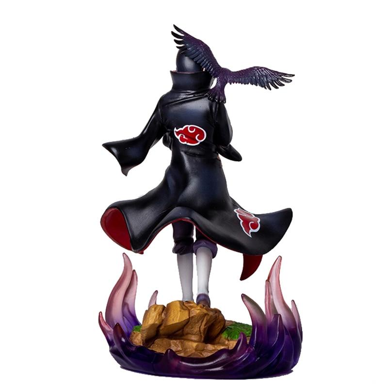 Naruto Shippuden Gk Akatsuki Uchiha Itachi Summon Crows Combat Ver .Anime Action Figure Model Statue Collectible Toy Figma Doll