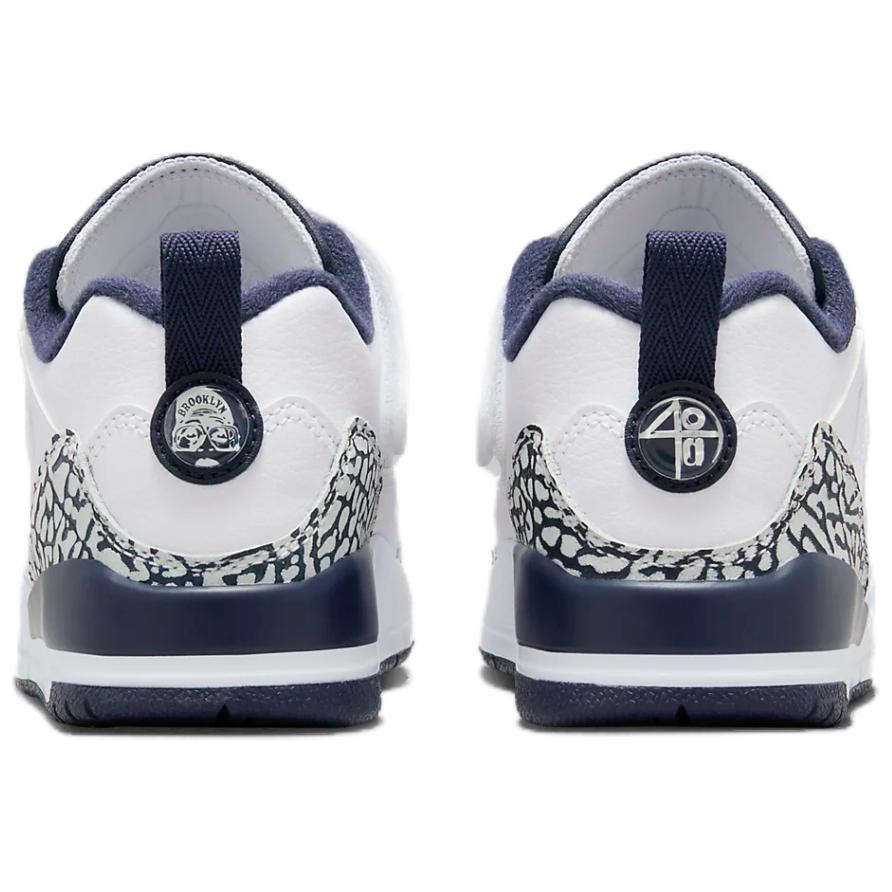 Jordan Spizike Slip Resistant Cushioning Slip Resistant Cushioning Low top Children's Basketball Shoes White Blue Kids' FQ3951-104