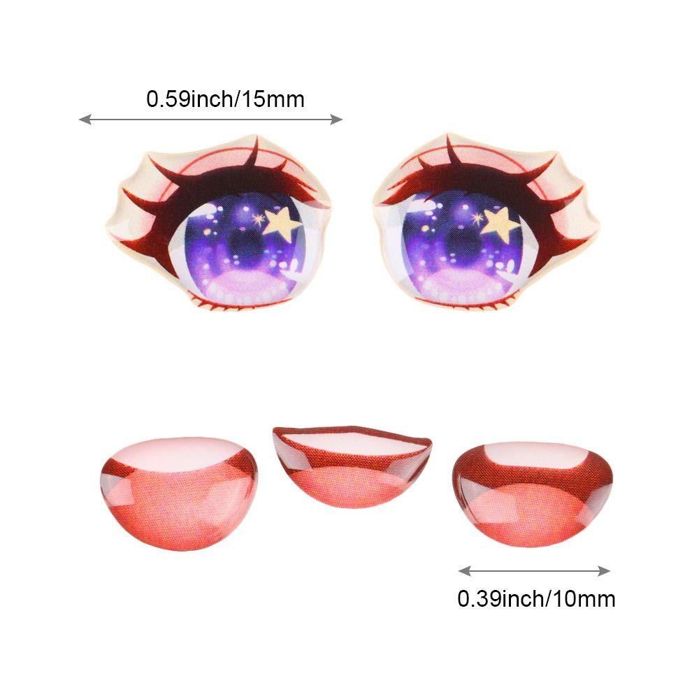 crystal Boy/Girl Decals Face Organ Paster Cartoon Eyes Stickers Eye Chips Paper Anime Figurine Doll
