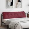 Back Cushion Burgundy Red 180 x 19 x 50 cm Fabric