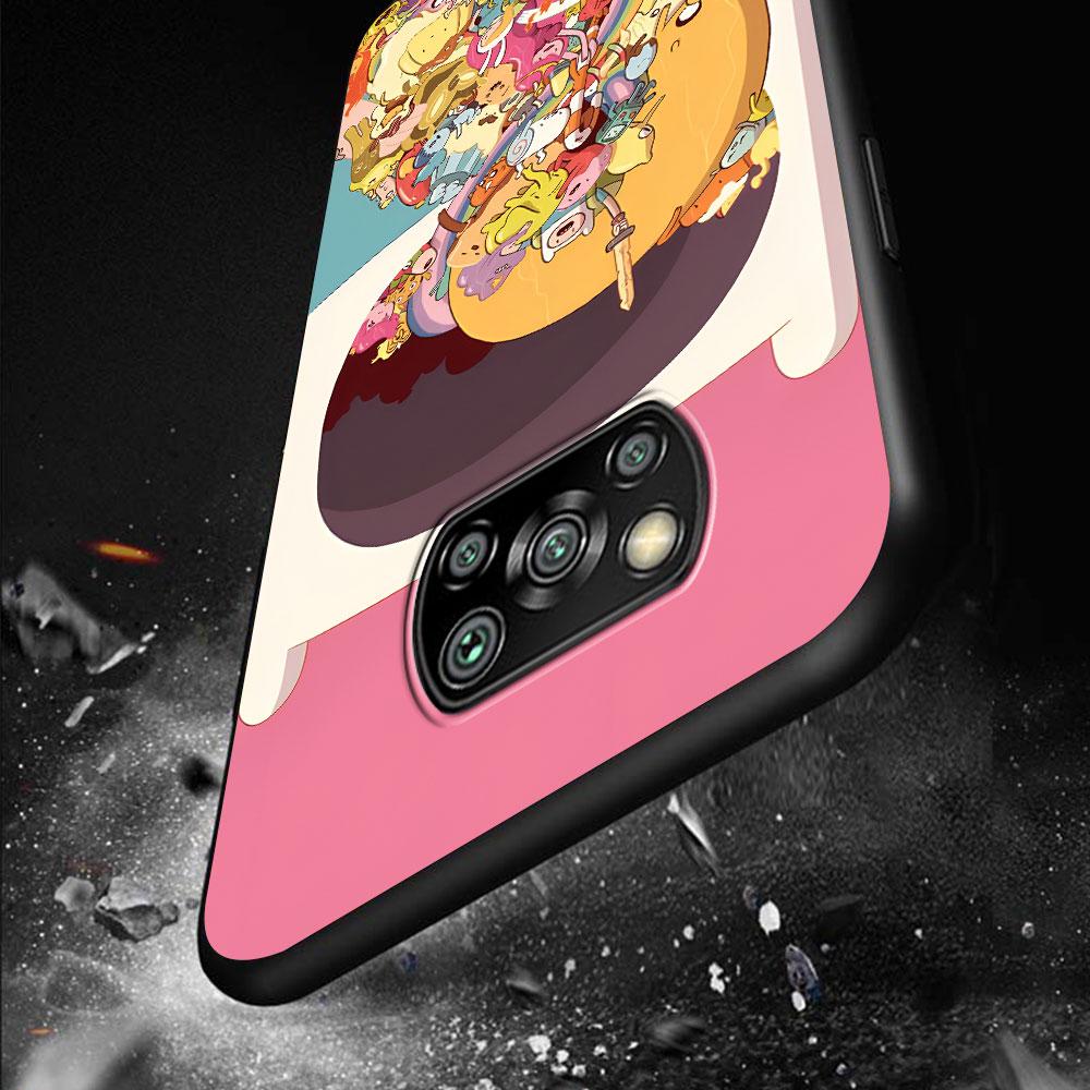 Fionna and Cake Case for Xiaomi Poco M3 X3 NFC X5 M5s M4 Pro 5G F3 Black Silicone Soft Phone Cover Coque