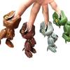 Snap On Dinosaur Finger Puppet Toy Action Figure Model Animal Children Joint Dinosaur Figurine Kids Interactive Toy