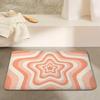 Розовый коврик для лица в форме сердца, милый декоративный ковер для комнаты девочки-подростка, мягкий, нескользящий, для ванной комнаты, прихожей