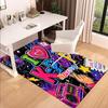 1PC Custom Name K-Pop Love Peace Theme Floor Mat Ideal for Living Room, Game Rooms, Office, Bedroom,Floor Mat Playful Design