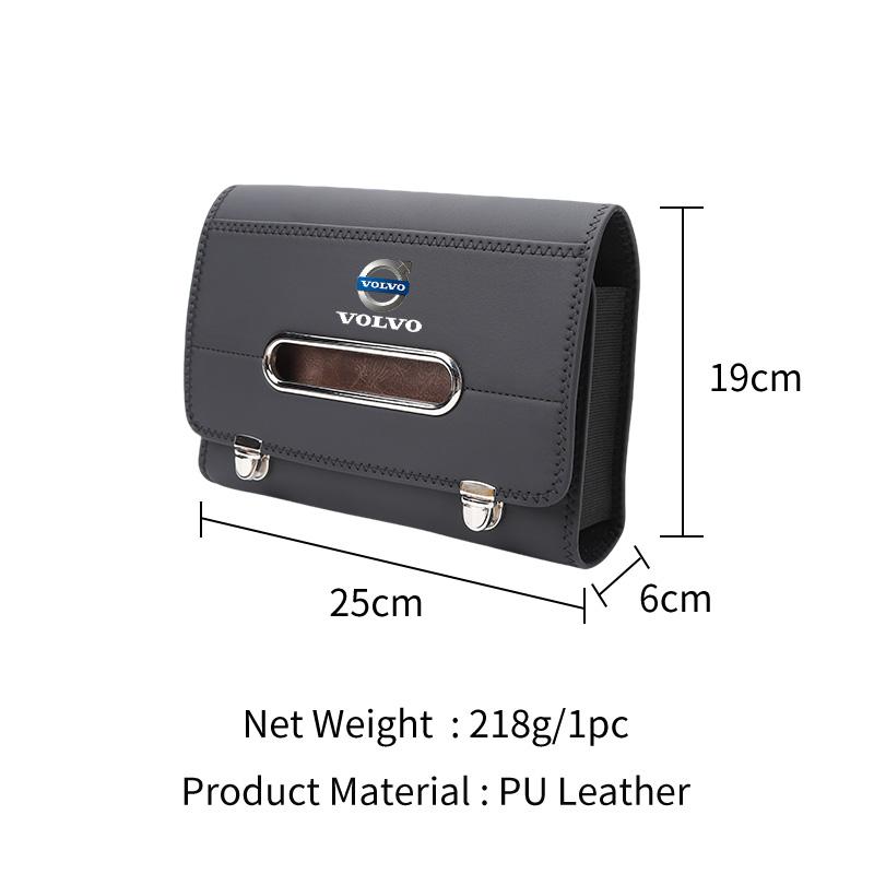 Car Stickers Elastic Fabric Leather Vehicle Seat Tissue Dispenser For Volvo XC90 XC60 T6 XC40 V40 XC70 V70 V60 V50 S80 AWD S90
